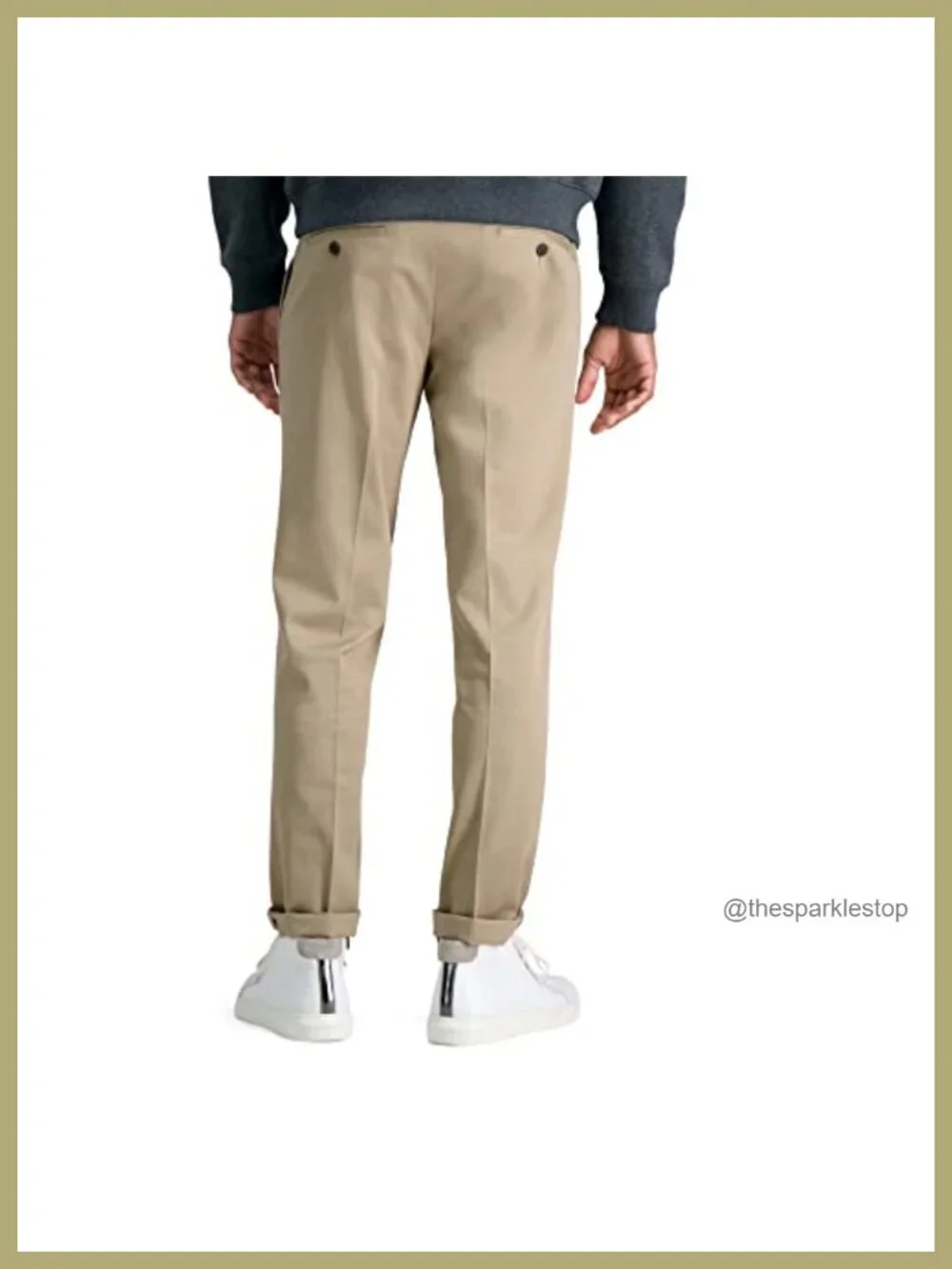 Haggar Men's Slim Fit Flat Front Casual Pant No Iron Stretch Flex Waist